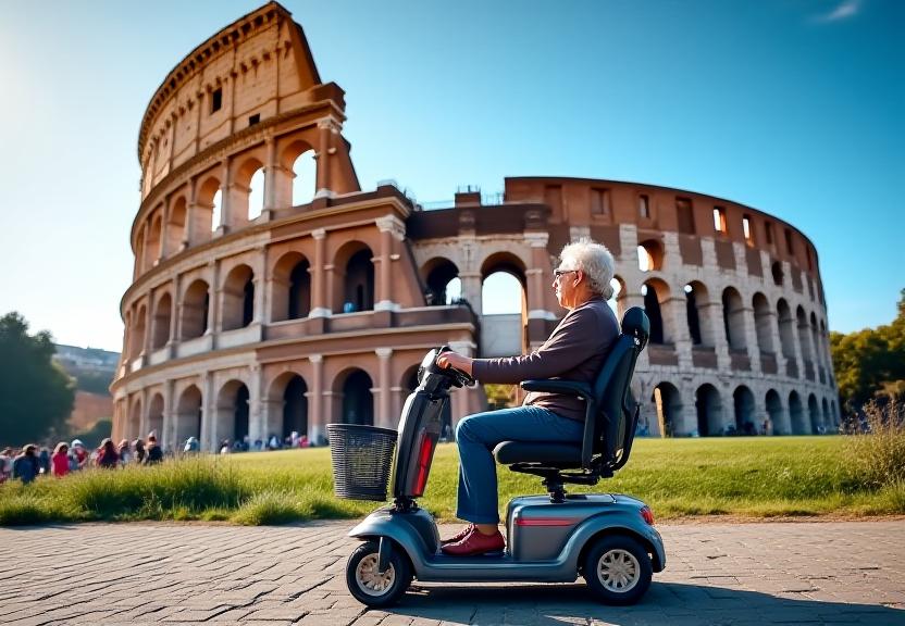 Noleggio scooter mobilità Roma tour accessibili anziani