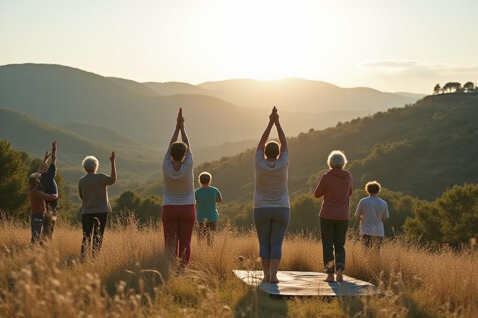 Mindfulness e yoga per anziani in Umbria